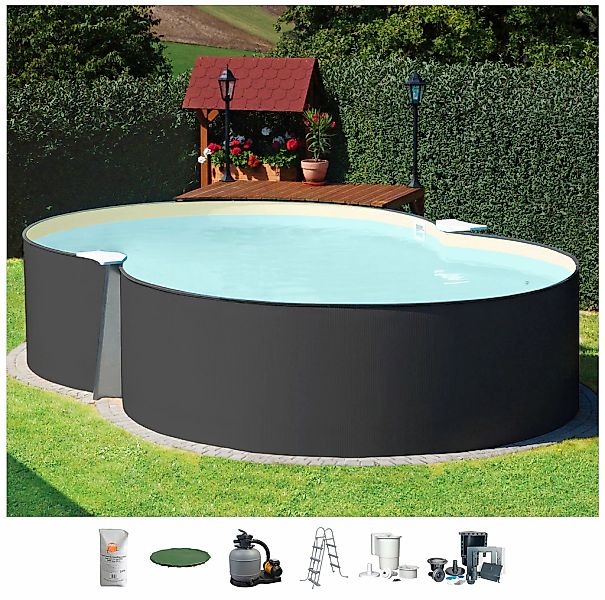 KONIFERA Achtformpool "PALMA 1" in versch. Größen und mit sandfarbener Pool günstig online kaufen