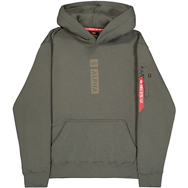 Alpha Industries  Sweatshirt Alpha Puff Print Hoodie - dark olive günstig online kaufen