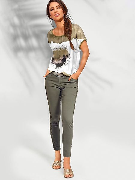 heine Rundhalsshirt "Druck-Shirt" 1 Stk. tlg. günstig online kaufen