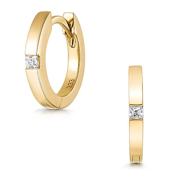 Materia Klappcreolen Damen Gelbgold Ohrringe mit günstig online kaufen