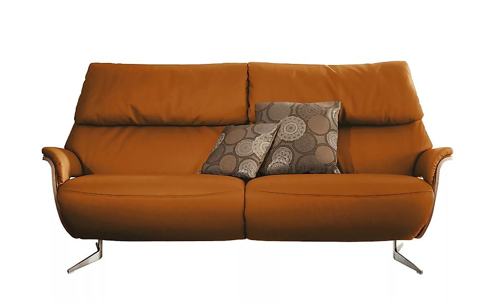 himolla Ledersofa  Elin - orange - 217 cm - 106 cm - 92 cm - Polstermöbel > günstig online kaufen