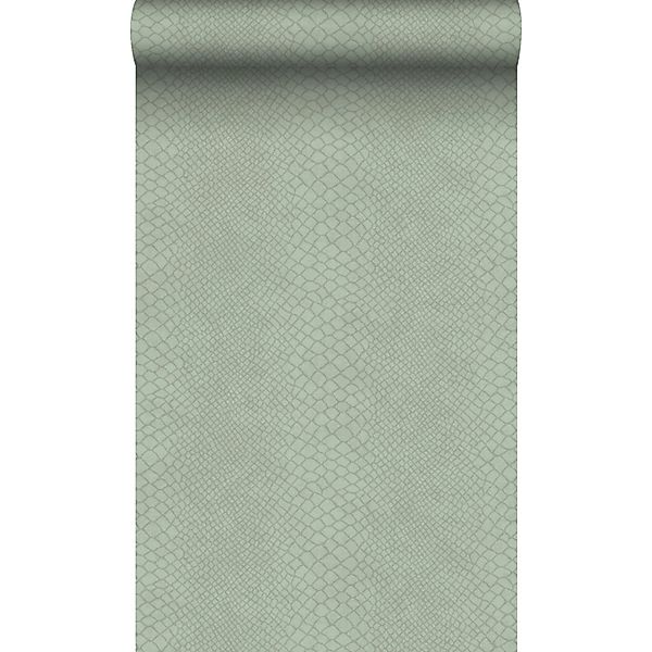 Origin Wallcoverings Tapete Schlangenhaut-Motiv Salbeigrün 0,53 x 10,05 m 3 günstig online kaufen