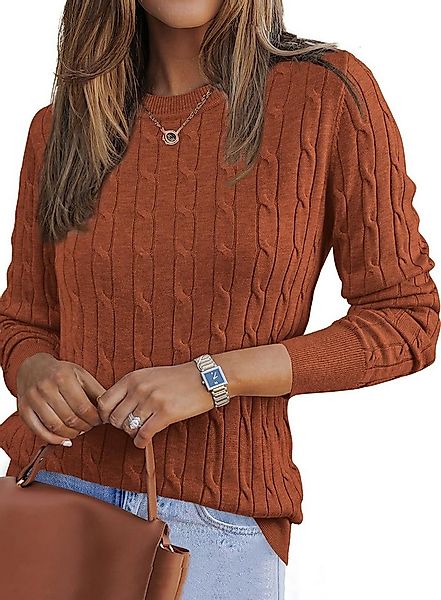 Arach&Cloz Strickpullover Damen Pullover Strickpullover Blusenoberteile Lan günstig online kaufen
