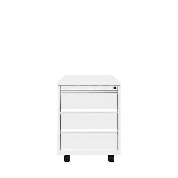 Steelboxx Fächerschrank Lüllmann® Rollcontainer, Frontgriffleiste, 3 Schubl günstig online kaufen