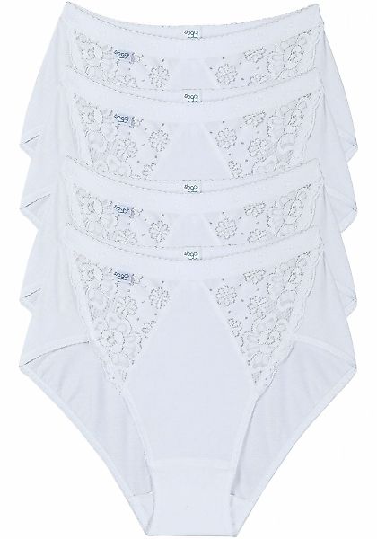 sloggi Midislip "Chic", (4er Pack), elastische Spitzeneinsätze, weiche Näht günstig online kaufen