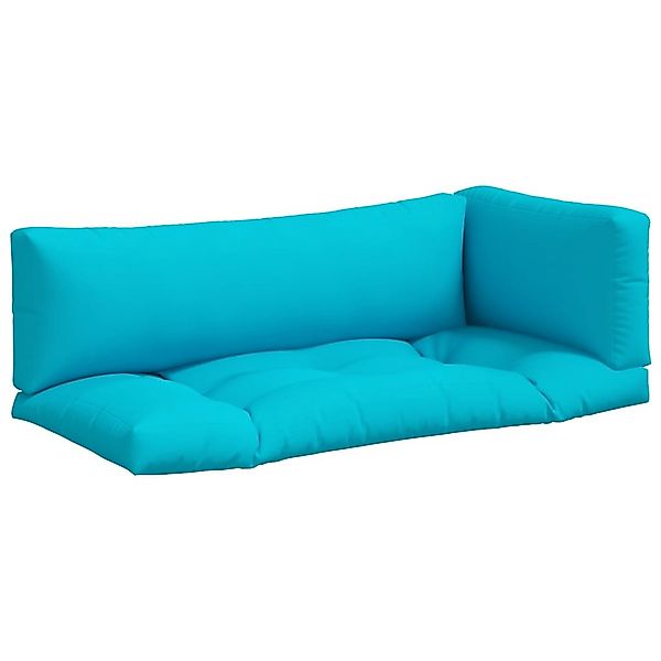 vidaXL Sitzauflage Palettenkissen 3 Stk. Türkis günstig online kaufen