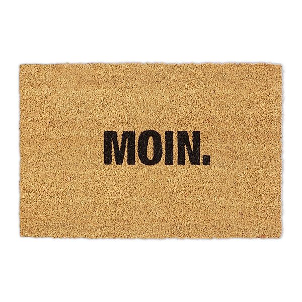 relaxdays Fußmatte Kokos "Moin.", Höhe: 15 günstig online kaufen