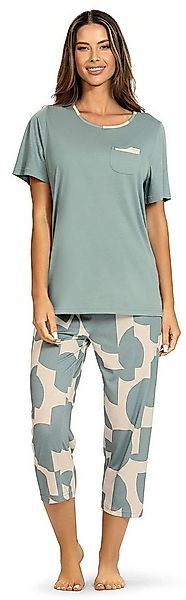 Ascafa Capri-Pyjama Damen Capri Schlafanzug (2 tlg) Modisches Design günstig online kaufen