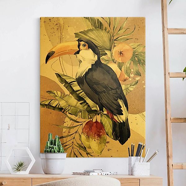 Leinwandbild Tropische Vögel - Tukan günstig online kaufen
