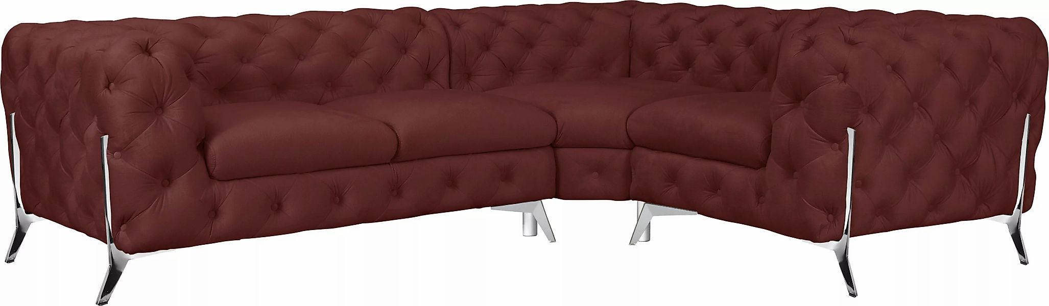 Leonique Chesterfield-Sofa "Amaury L-Form", moderne Chersterfield-Optik, Br günstig online kaufen