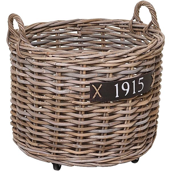 VIVANNO Kaminholzkorb Rattan ARRIBA Rund - günstig online kaufen