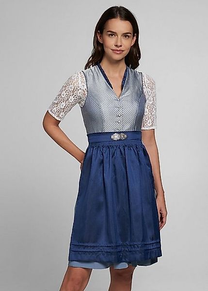 Spieth & Wensky Dirndl Midi Dirndl 2tlg. - ANNABEL - silber/hellblau/marine günstig online kaufen