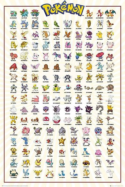 GB eye Poster Pokémon Poster Charaktere günstig online kaufen