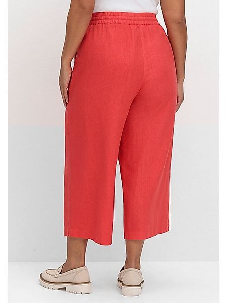 Sheego 7/8-Hose Große Größen mit Schlupfbund, im Leinenmix günstig online kaufen