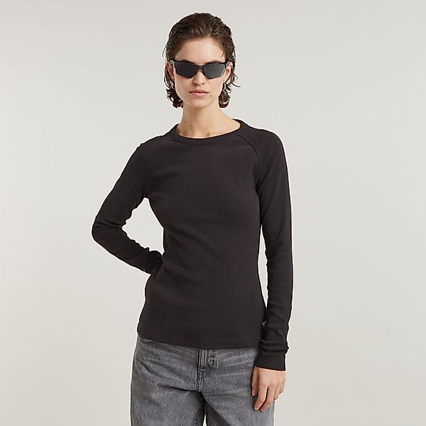 G-STAR T-Shirt "Slim Rib Keyhole", mit Cut-Out hinten günstig online kaufen