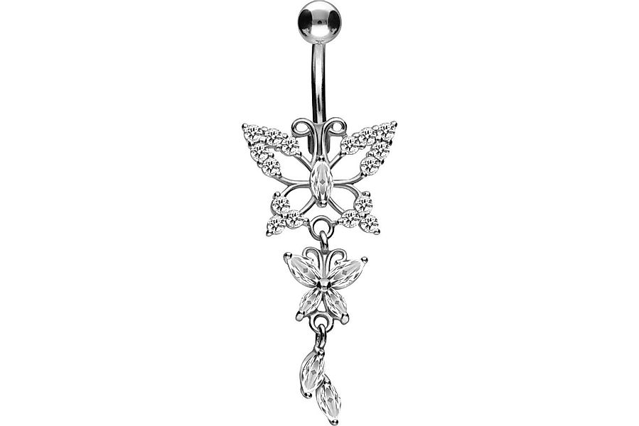 PIERCINGLINE Bauchnabelpiercing Titan Bananabell mit 925er günstig online kaufen