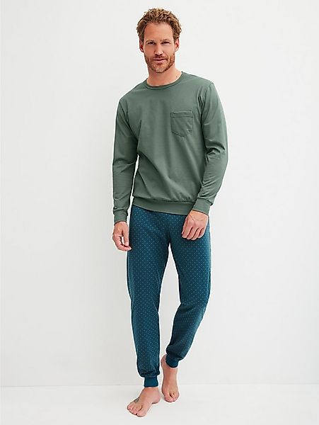 CALIDA Schlafanzug Relax Imprint 1 (2 tlg) aus weicher Single-Jersey-Qualit günstig online kaufen