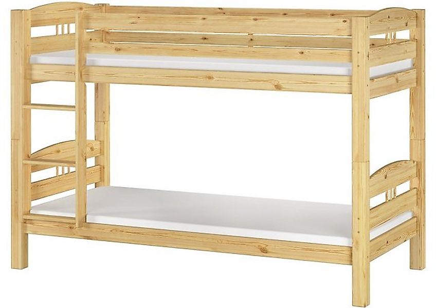 ERST-HOLZ Etagenbett Kinderetagenbett 90 x 200 Kiefer Massiv Stockbett Hoch günstig online kaufen