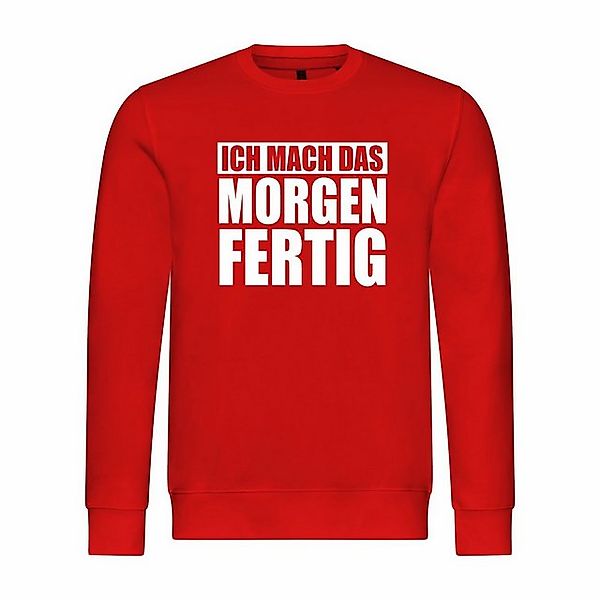 deinshirt Kapuzenpullover Herren Pullover Ich mach das Morgen fertig Mit Pr günstig online kaufen