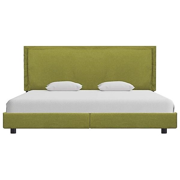 vidaXL Bett Bettgestell ohne Matratze Grün Stoff 150x200 cm günstig online kaufen