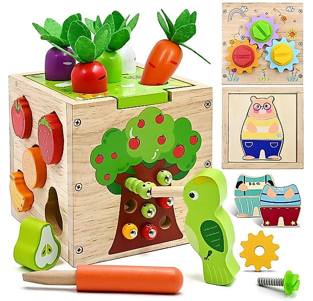 CLTYQ Motorikwürfel 5 in 1 Aktivitätswürfel Spielzeug ab 3 4 5 Jahr Geschen günstig online kaufen