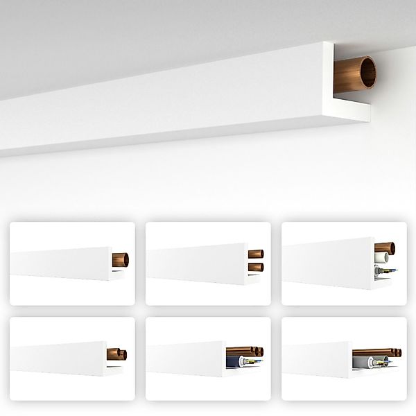HEXIMO Winkelprofil HRA 1 (Rohrabdeckung weiß günstig online kaufen