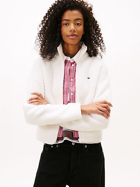 Tommy Jeans Sweatjacke TJW REG SH S-FLAG TEDDY ZIP THRU günstig online kaufen