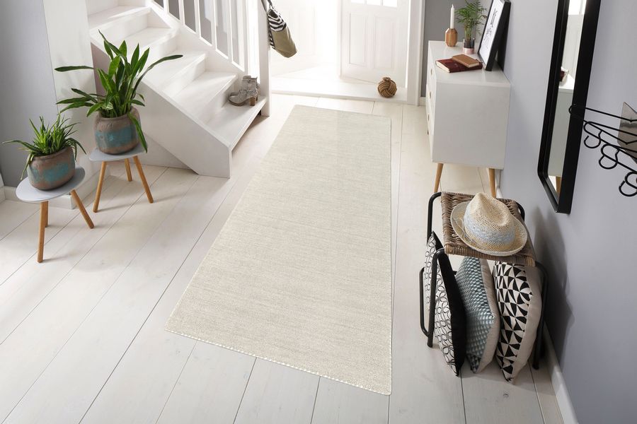 THEKO Läufer "Gabbeh Uni, Handweb Teppich, meliert, reine Wolle, handgewebt günstig online kaufen