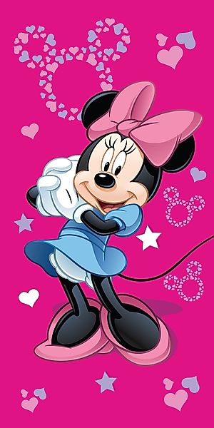 Disney Minnie Mouse Strandtuch Badehandtuch 70x140 günstig online kaufen