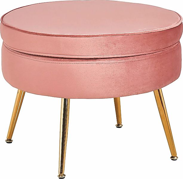 SalesFever Polsterhocker "Calm Gepolsterter Hocker mit Charme", mit hohem S günstig online kaufen
