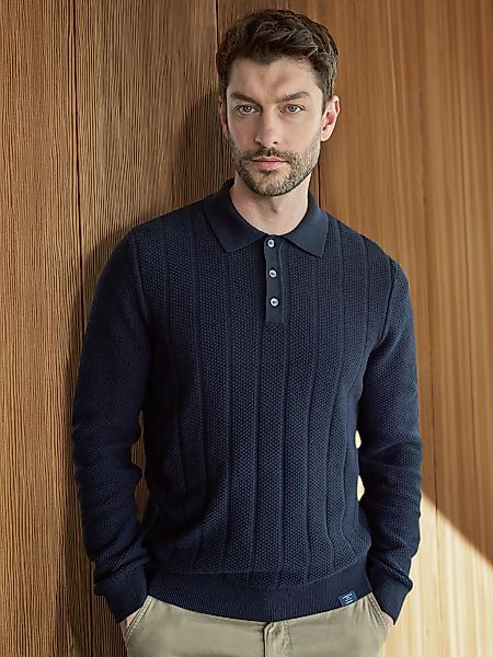 LERROS Strickpullover "Strickpolo mit breiter Strickrippe" günstig online kaufen