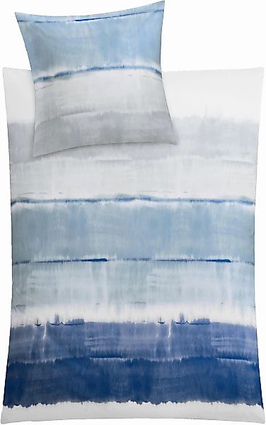 Kleine Wolke Bettwäsche "Long Beach" 2 Stk. tlg. mit breiten Streifen günstig online kaufen