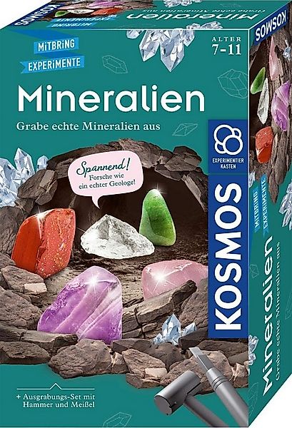 Kosmos Spielwerkzeug Mineralien (Ausgrabungs-Set mit Werkzeug) günstig online kaufen