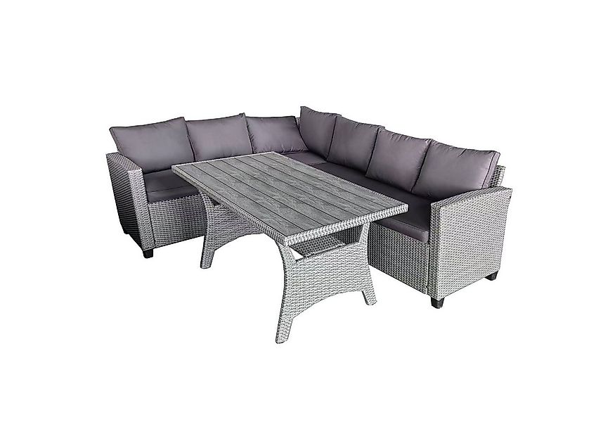 HTI-Living Garten-Essgruppe Outdoor Möbel Ecksofa mit Tisch, (Set, 2-tlg., günstig online kaufen