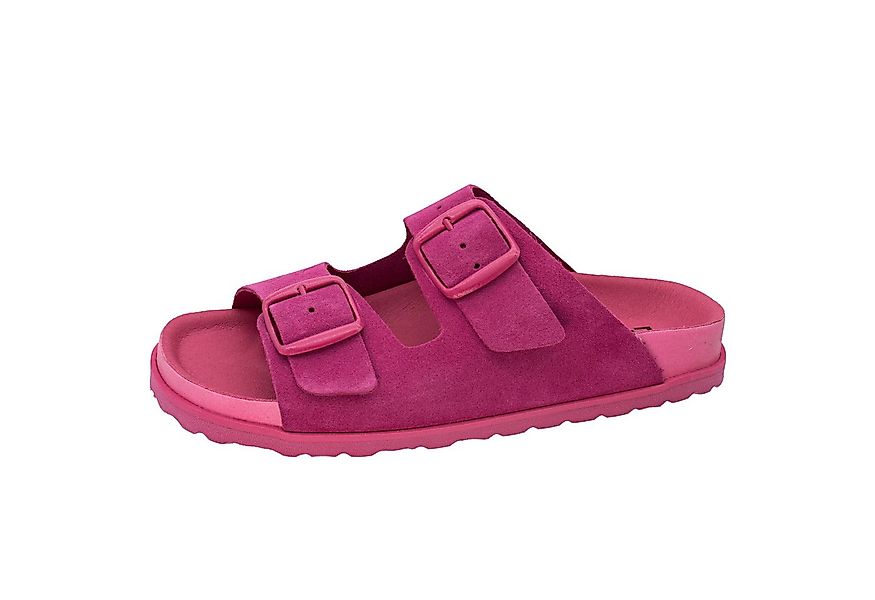 Fischer-Markenschuh Alma Pantolette aus Veloursleder, mit verstellbaren Sch günstig online kaufen