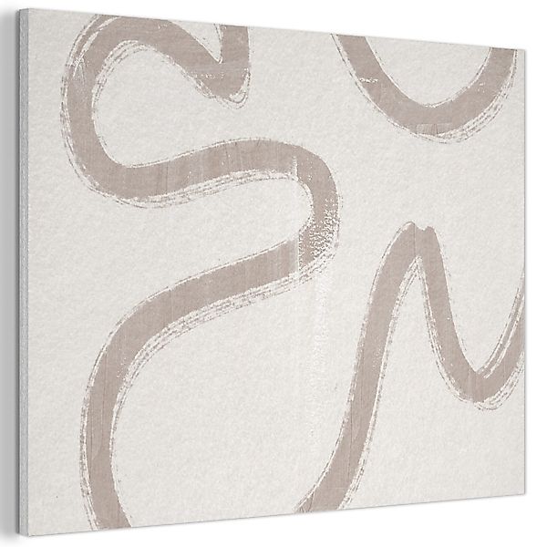MuchoWow Gemälde Moderne Kunst - Beige günstig online kaufen