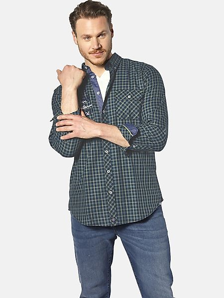 Jan Vanderstorm Langarmhemd PERTAVIN mit knöpfbarer günstig online kaufen