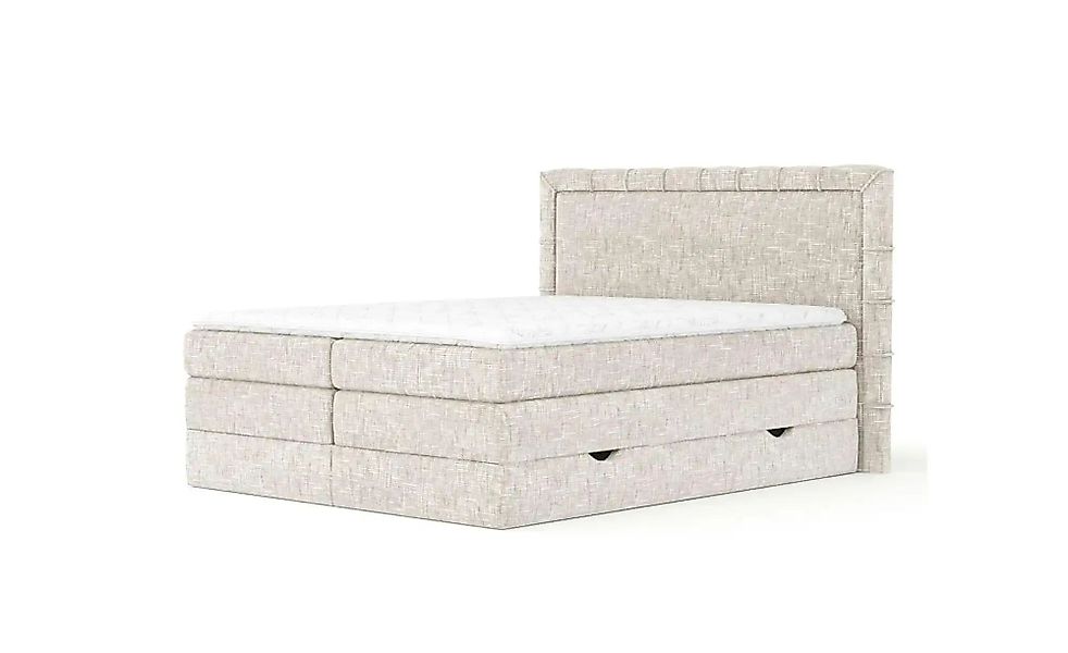 Boxspringbett mit Stauraum   ¦ creme ¦ Maße (cm): B: 167 H: 123 Betten > Ko günstig online kaufen