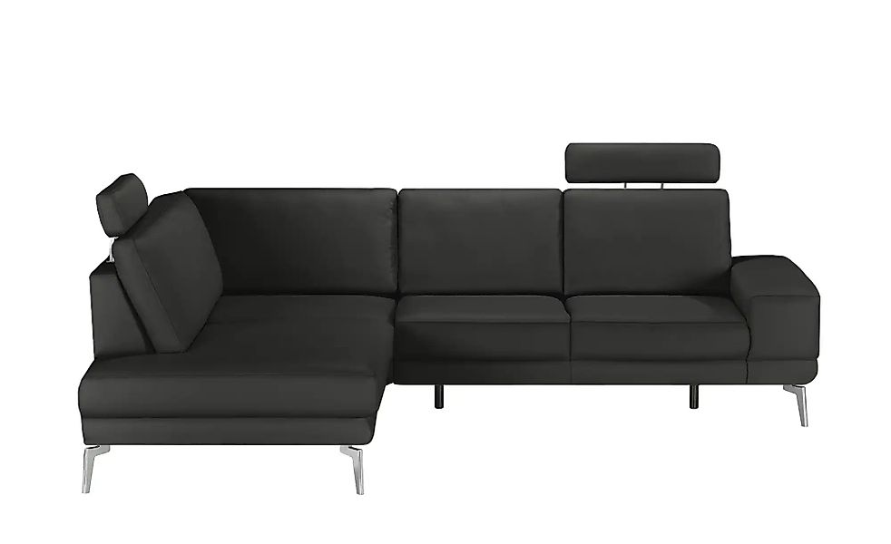 meinSofa Ecksofa aus Leder Dana ¦ schwarz ¦ Maße (cm): B: 269 H: 86 T: 222 günstig online kaufen