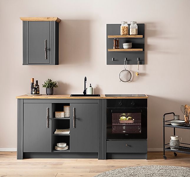 KOCHSTATION Küchenzeile KS-Westminster, Pantryküche im Landhaus günstig online kaufen