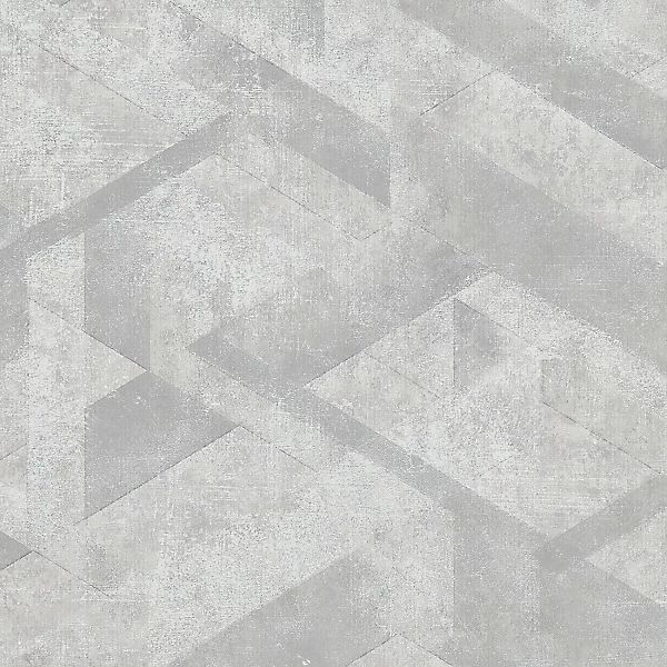 Bricoflor Geometrische Vliestapete in Grau günstig online kaufen