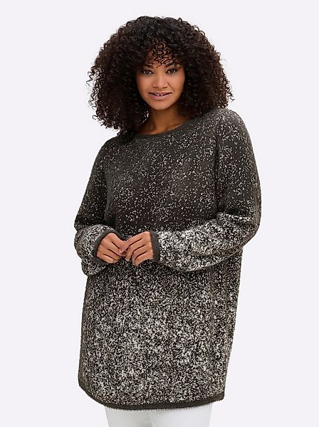 Sheego Strickpullover Pullover Langarm Jacquard günstig online kaufen
