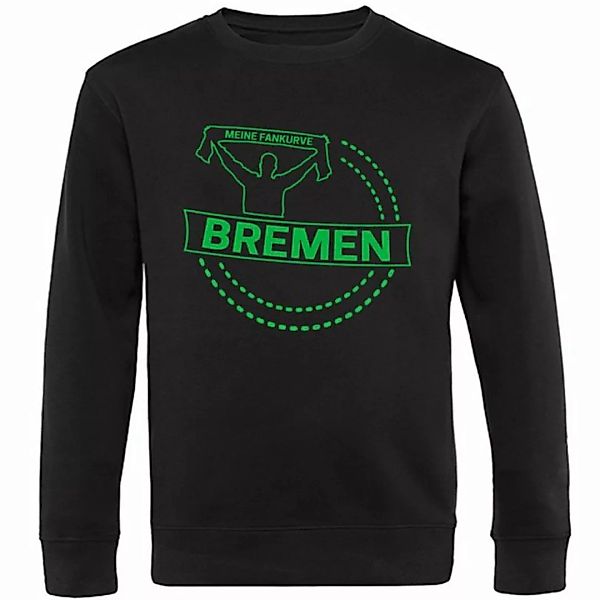 multifanshop Sweatshirt Bremen - Meine Fankurve - Pullover günstig online kaufen