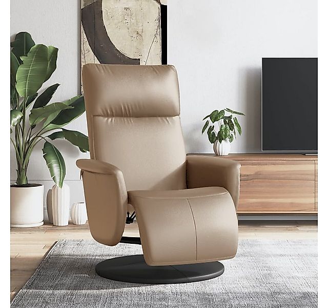 furnicato Relaxsessel mit Fußteil Cappuccino-Braun Kunstleder (1-St) günstig online kaufen