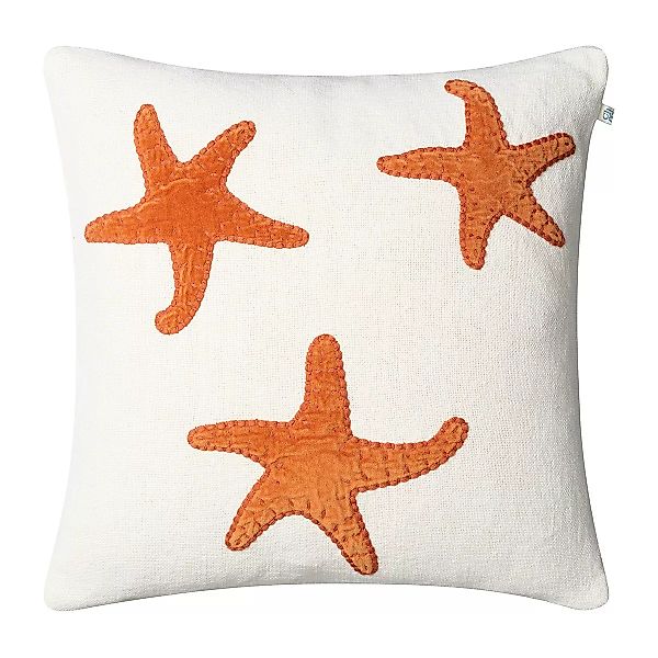 Star Fish Kissenbezug 50 x 50cm Off white-orange günstig online kaufen