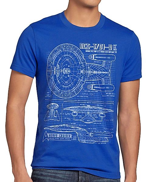 style3 T-Shirt NC-70D Enterprise Blaupause trek günstig online kaufen