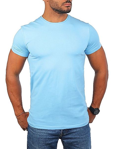 Young & Rich T-Shirt Herren Uni Basic rundhals Ausschnitt Unterziehshirt 17 günstig online kaufen