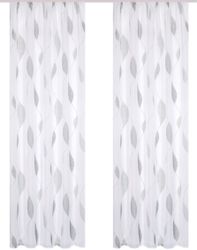 HOME WOHNIDEEN Vorhang "PAOLO" Kräuselband 2 Stk. tlg. 2er Pack Kräuselband günstig online kaufen