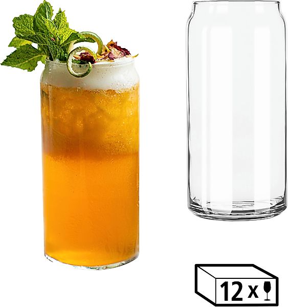 LIBBEY Gläser-Set »Libbey Trinkglas, 12er Set -GLASS CANS-«, (Set, 12 tlg.) günstig online kaufen