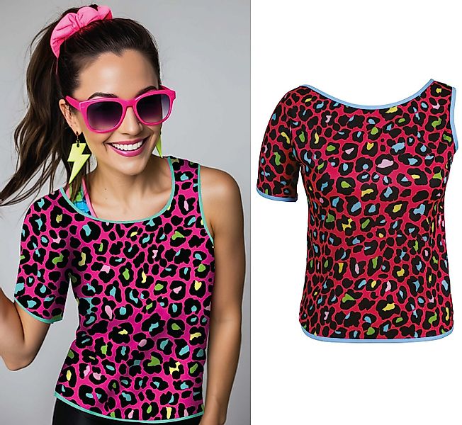 Fiestas Guirca Kostüm, Disco Wild Leopard Style 80s Party Mode Karneval Hem günstig online kaufen